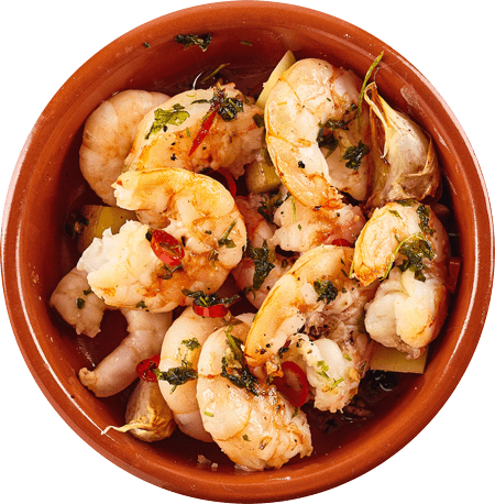 Order yummy gambas pil pil from Tapas del Mundo